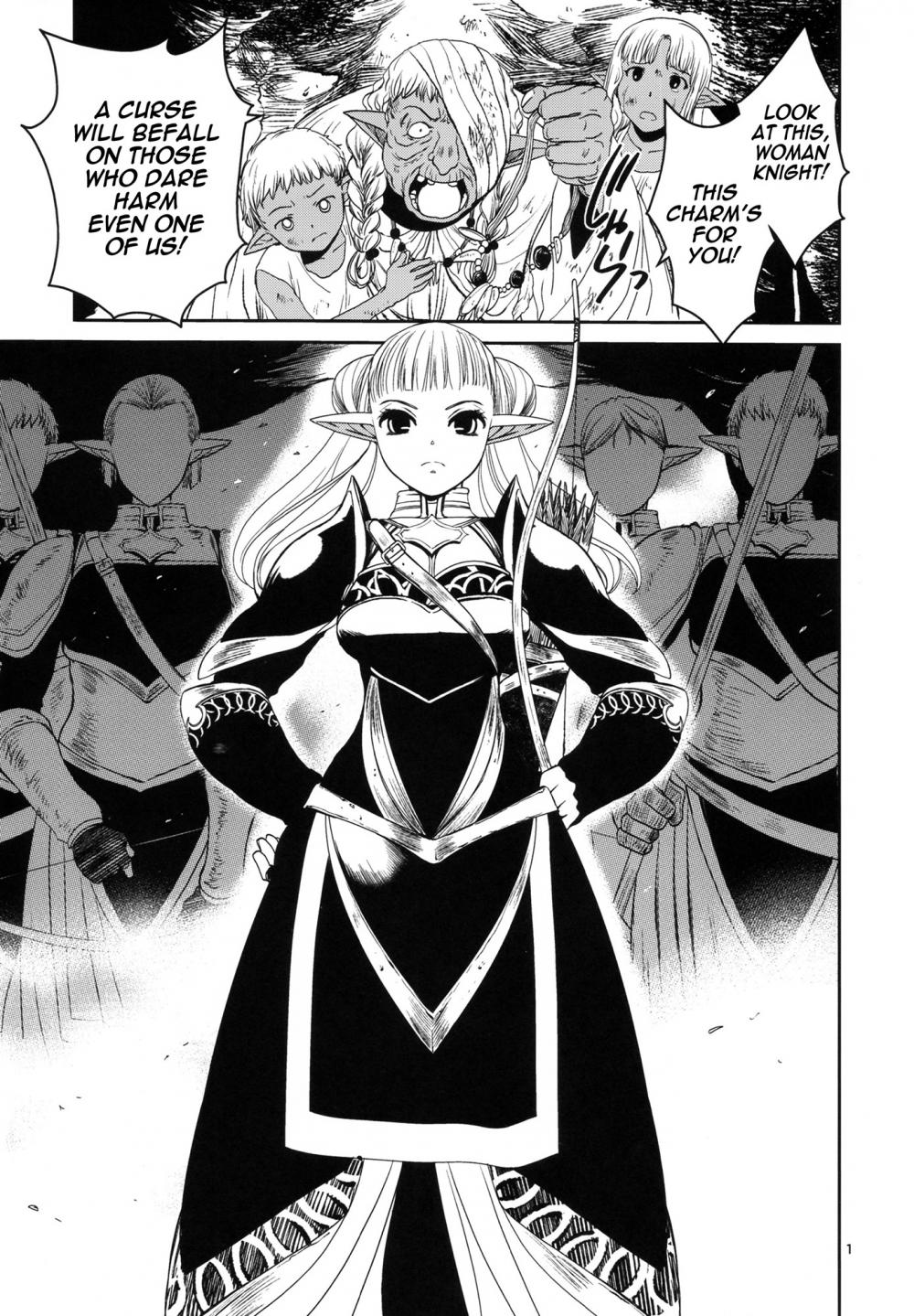Hentai Manga Comic-Passion of Female Elf Knight-Read-2